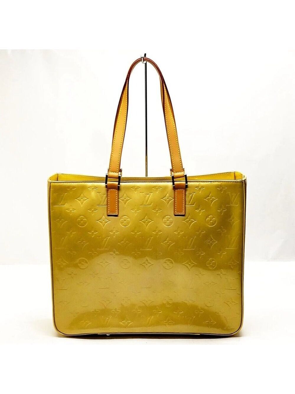Louis Vuitton LV Tote Bag Columbus Brown Vernis 480-053125